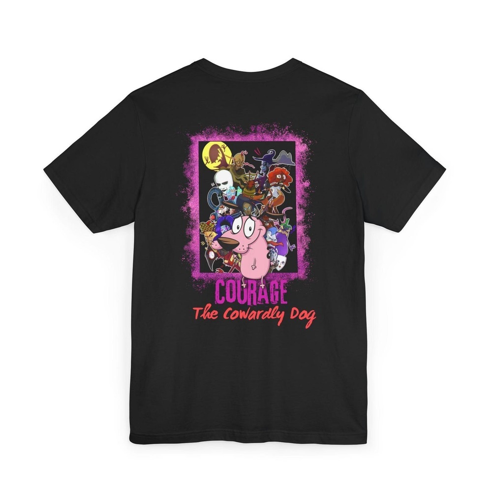 Courage The Cowardly Dog T-Shirt Black Shirt